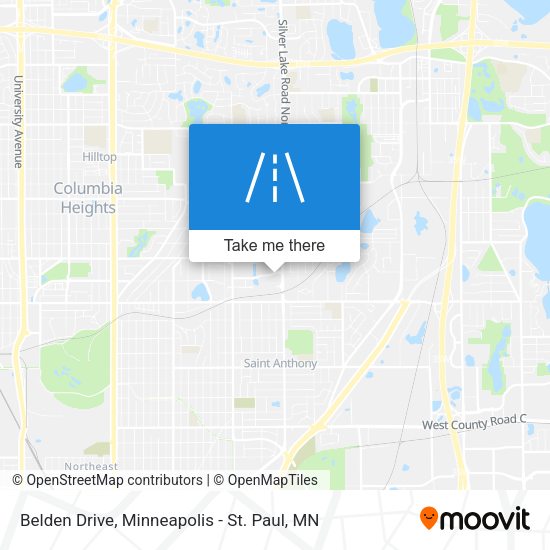 Belden Drive map