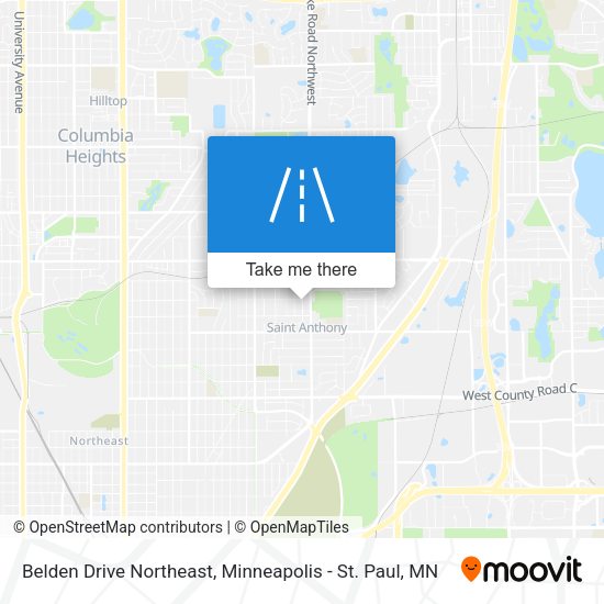 Mapa de Belden Drive Northeast