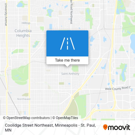 Mapa de Coolidge Street Northeast