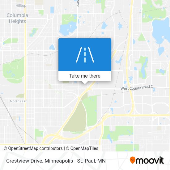 Crestview Drive map