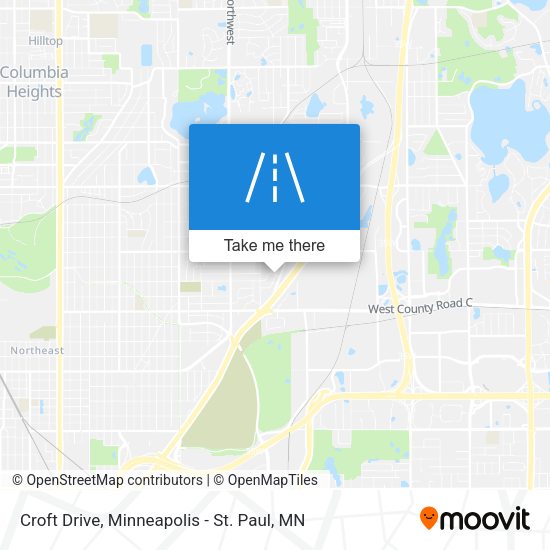 Croft Drive map