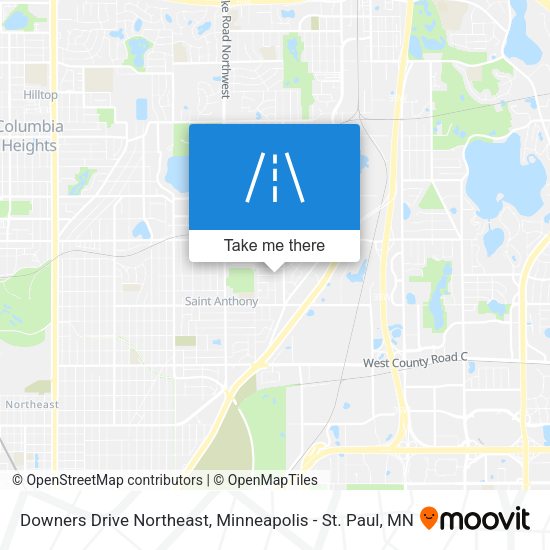 Downers Drive Northeast map
