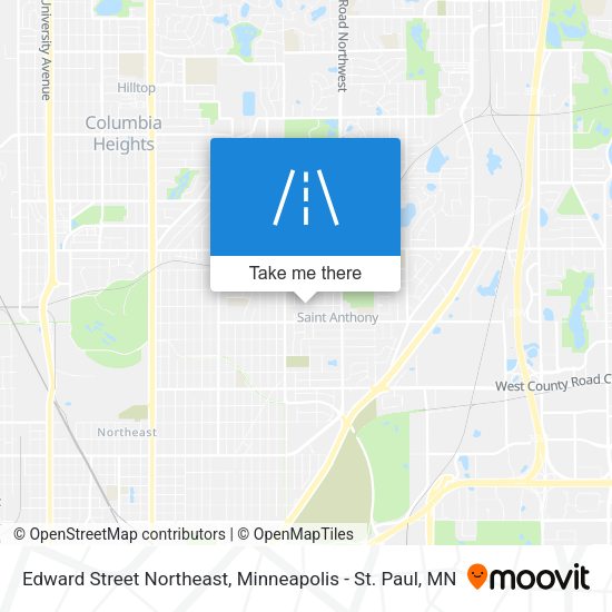 Mapa de Edward Street Northeast