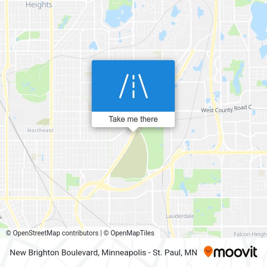 New Brighton Boulevard map