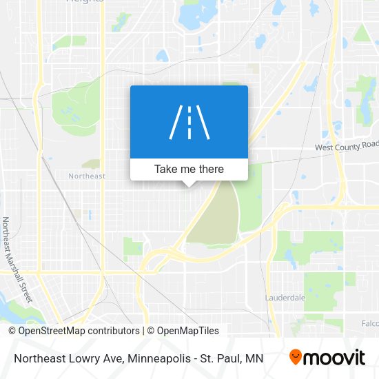 Mapa de Northeast Lowry Ave