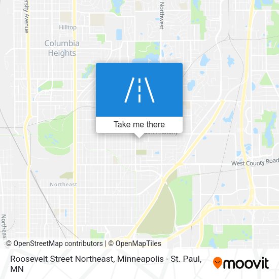 Roosevelt Street Northeast map