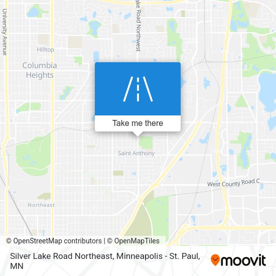 Silver Lake Road Northeast map