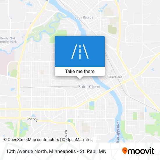 10th Avenue North map