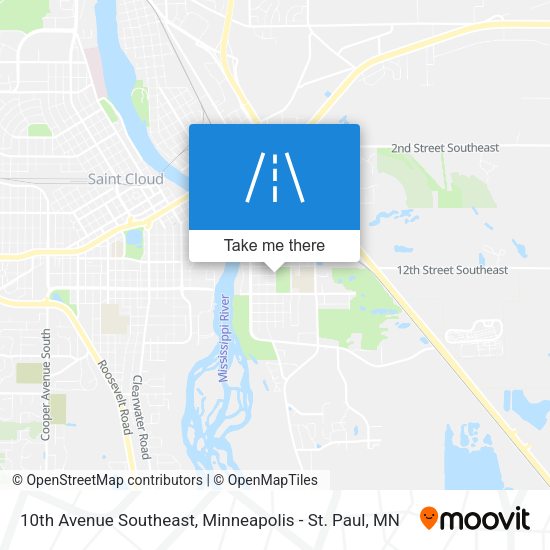 Mapa de 10th Avenue Southeast