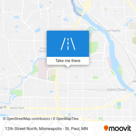 12th Street North map