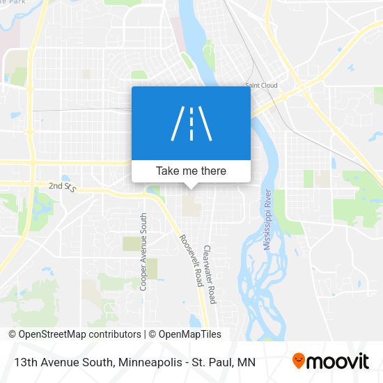 13th Avenue South map