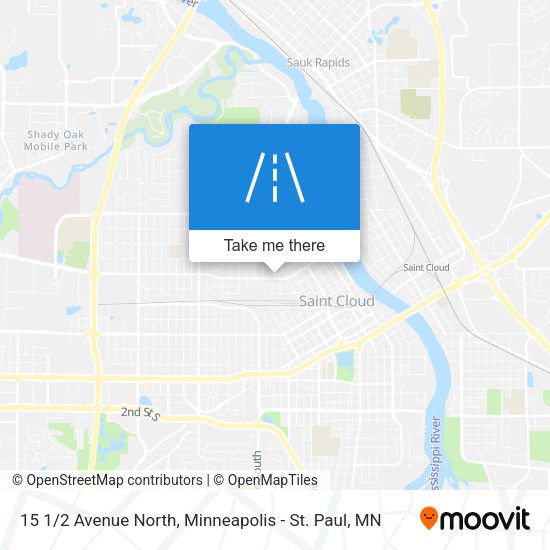 15 1/2 Avenue North map