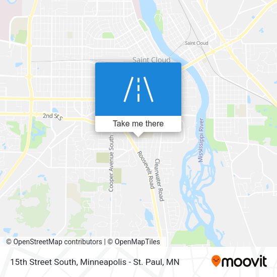 15th Street South map