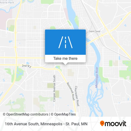 16th Avenue South map