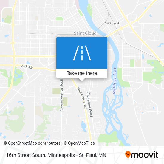 16th Street South map