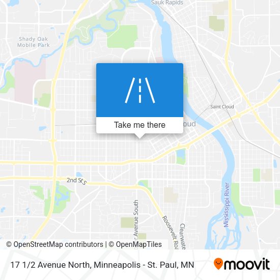 17 1/2 Avenue North map