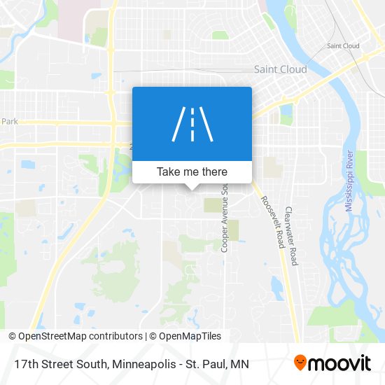17th Street South map