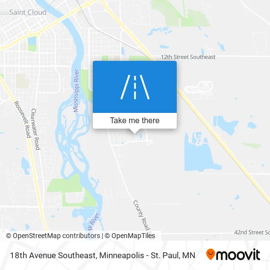 18th Avenue Southeast map