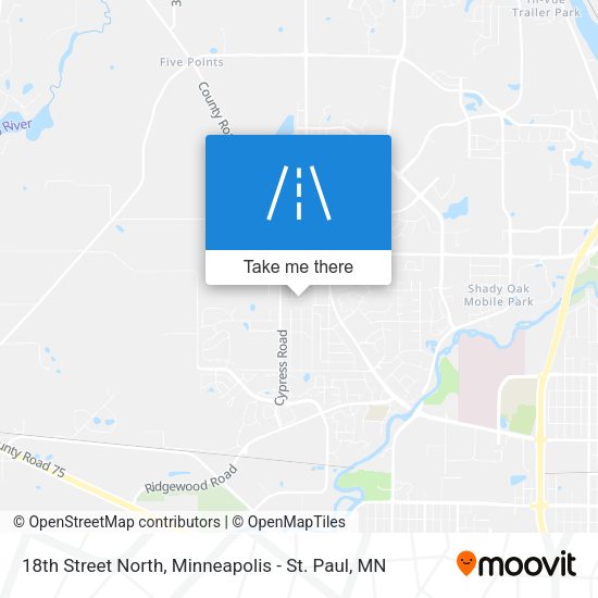 Mapa de 18th Street North