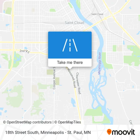 18th Street South map