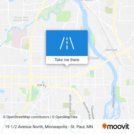19 1/2 Avenue North map