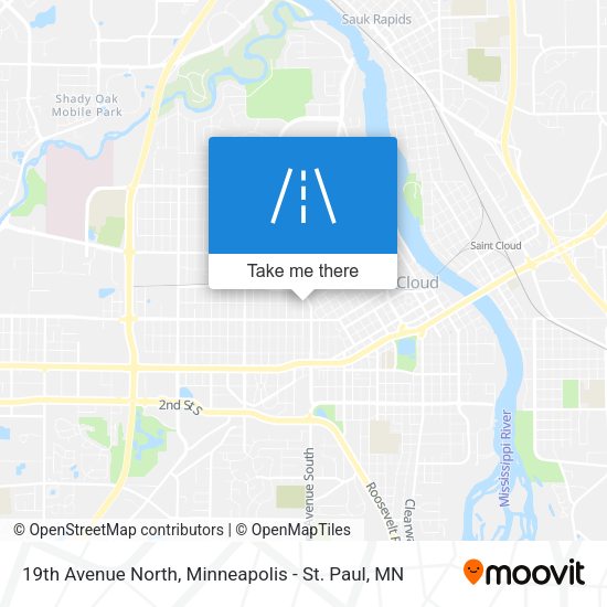 Mapa de 19th Avenue North