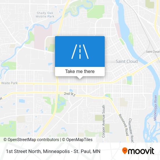 Mapa de 1st Street North