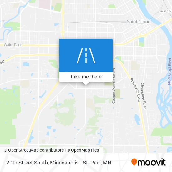 20th Street South map