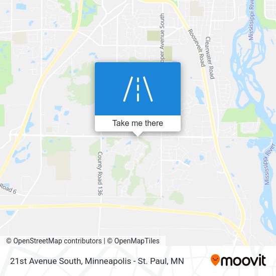 Mapa de 21st Avenue South
