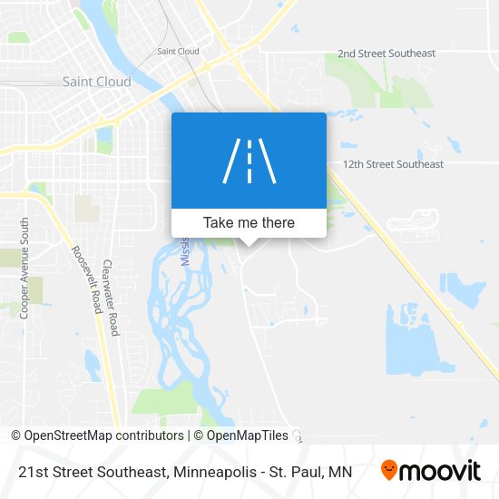 21st Street Southeast map