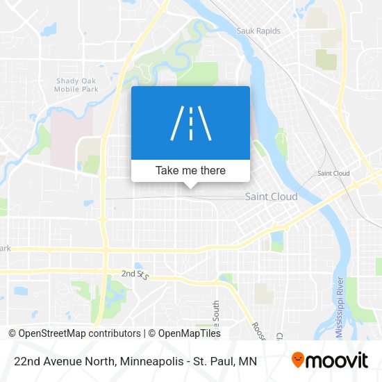 22nd Avenue North map