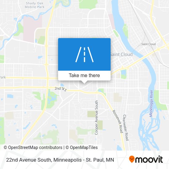 22nd Avenue South map