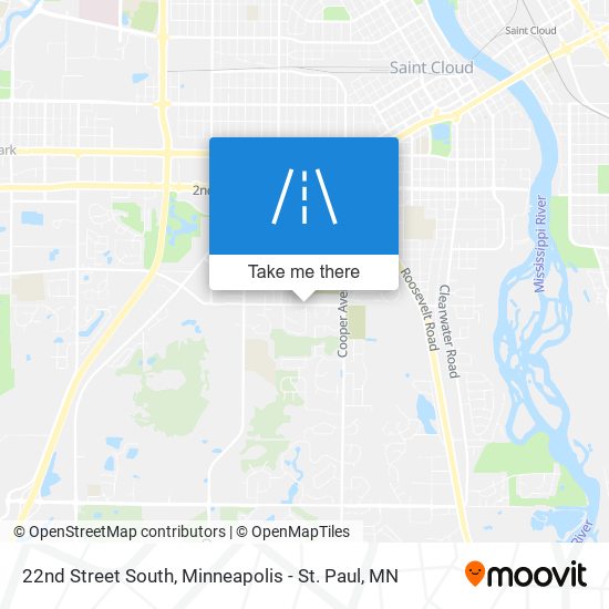 Mapa de 22nd Street South
