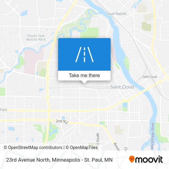 23rd Avenue North map