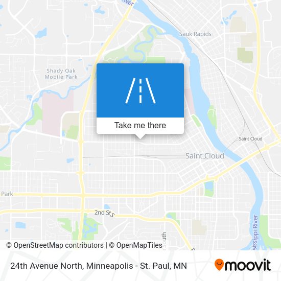24th Avenue North map