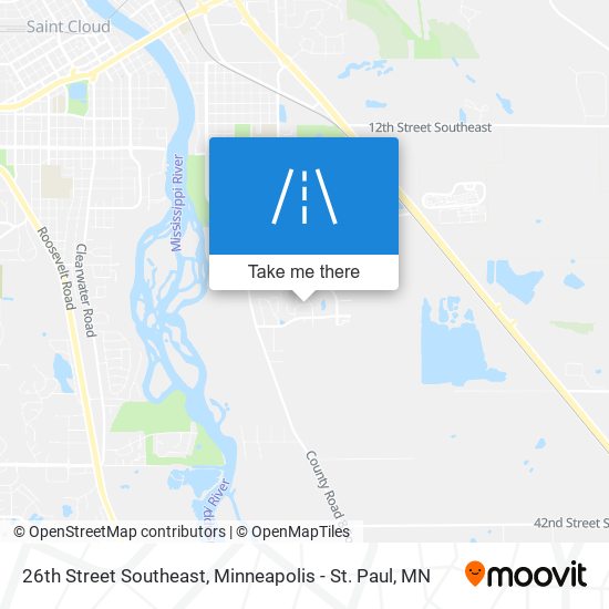 26th Street Southeast map
