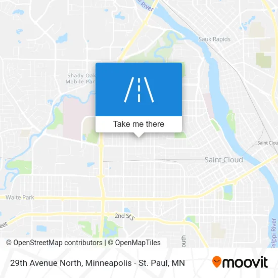 29th Avenue North map