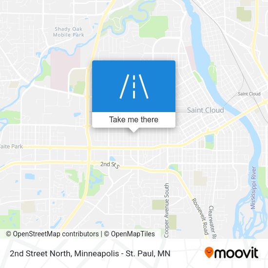 2nd Street North map