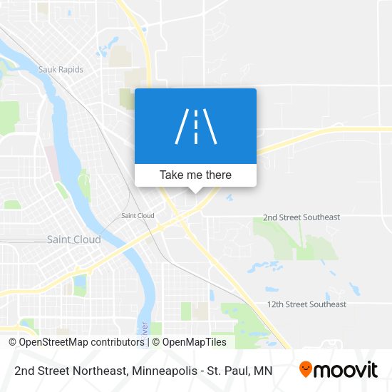 2nd Street Northeast map
