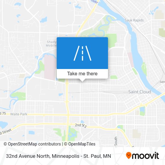 32nd Avenue North map