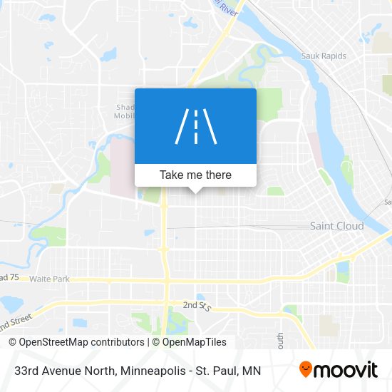 33rd Avenue North map