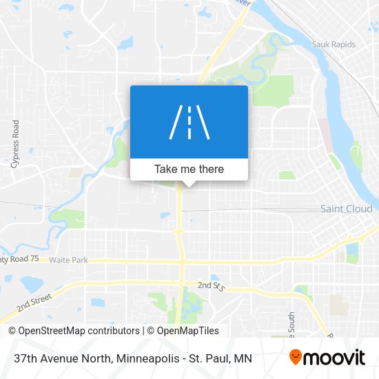 37th Avenue North map