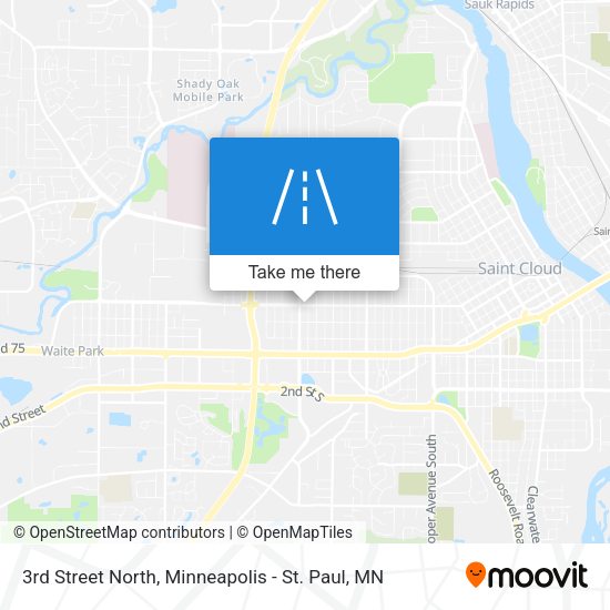 3rd Street North map