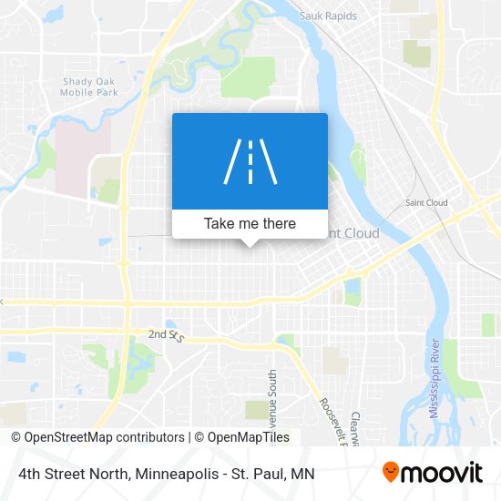Mapa de 4th Street North