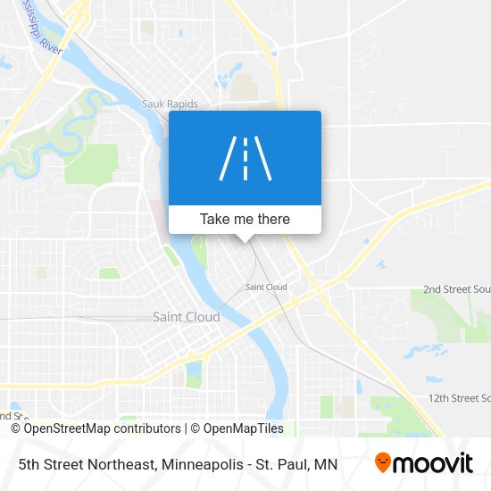 5th Street Northeast map
