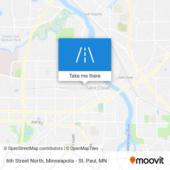 Mapa de 6th Street North