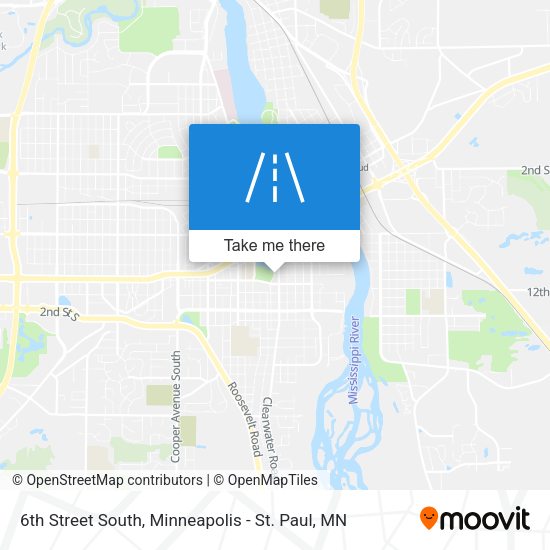 6th Street South map