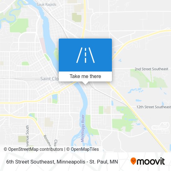 Mapa de 6th Street Southeast