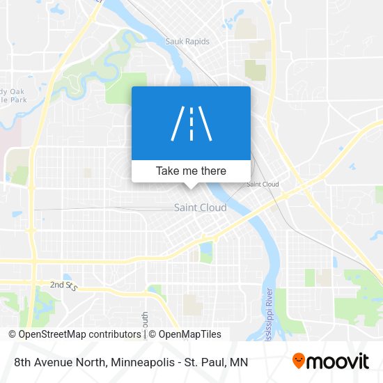 8th Avenue North map