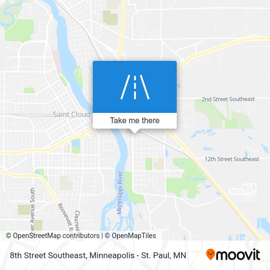 8th Street Southeast map